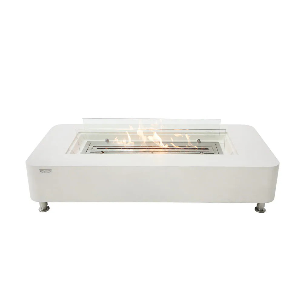 Envelor 61.9-in x 29.9-in Ethanol fuel Fireplace one_size in White | ECG01CW-1 | Lowe's