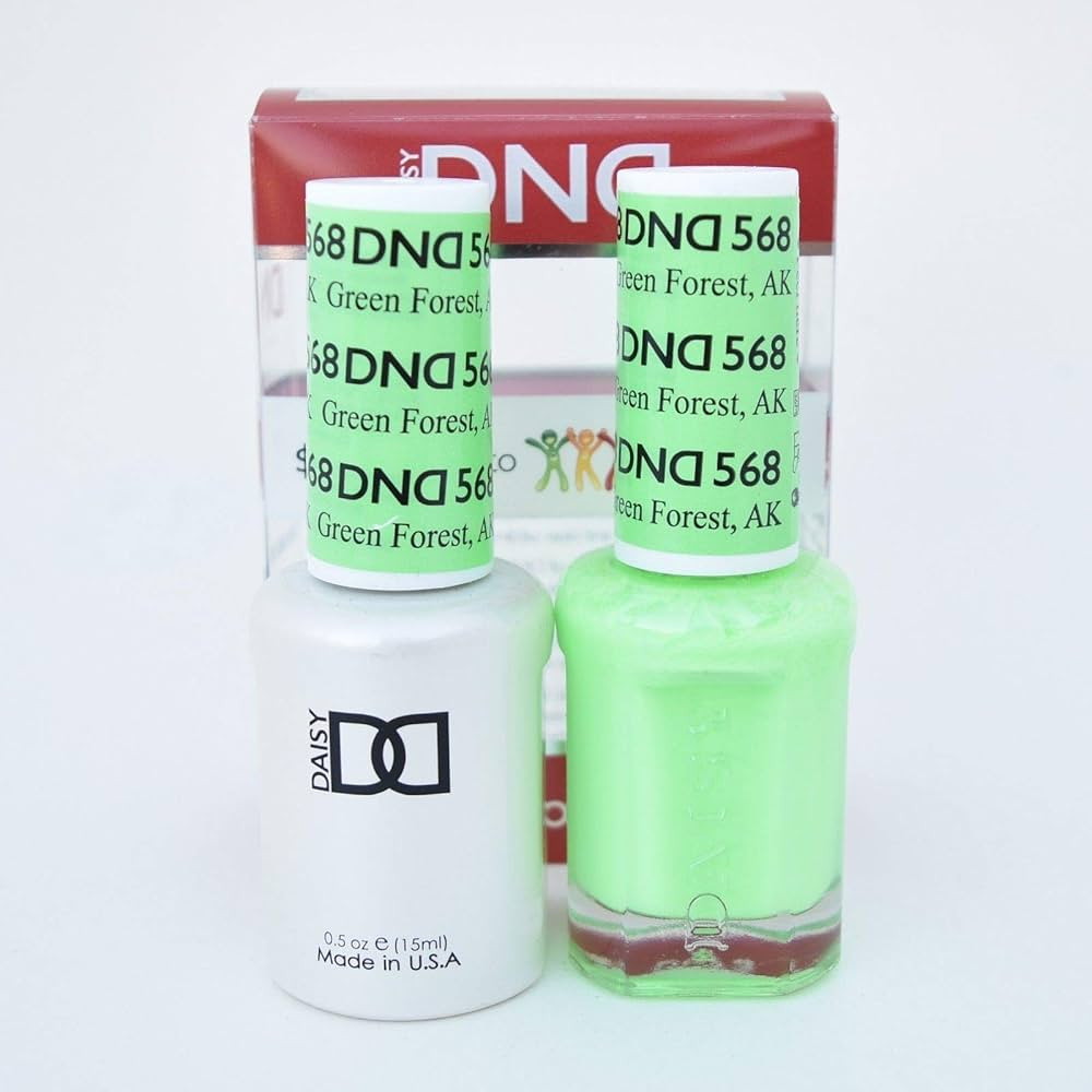 DND Gel & Matching Polish Set (568 - Green Forest, AK) + Buy 5 any color get FREE 1 WonderGel Top... | Amazon (US)