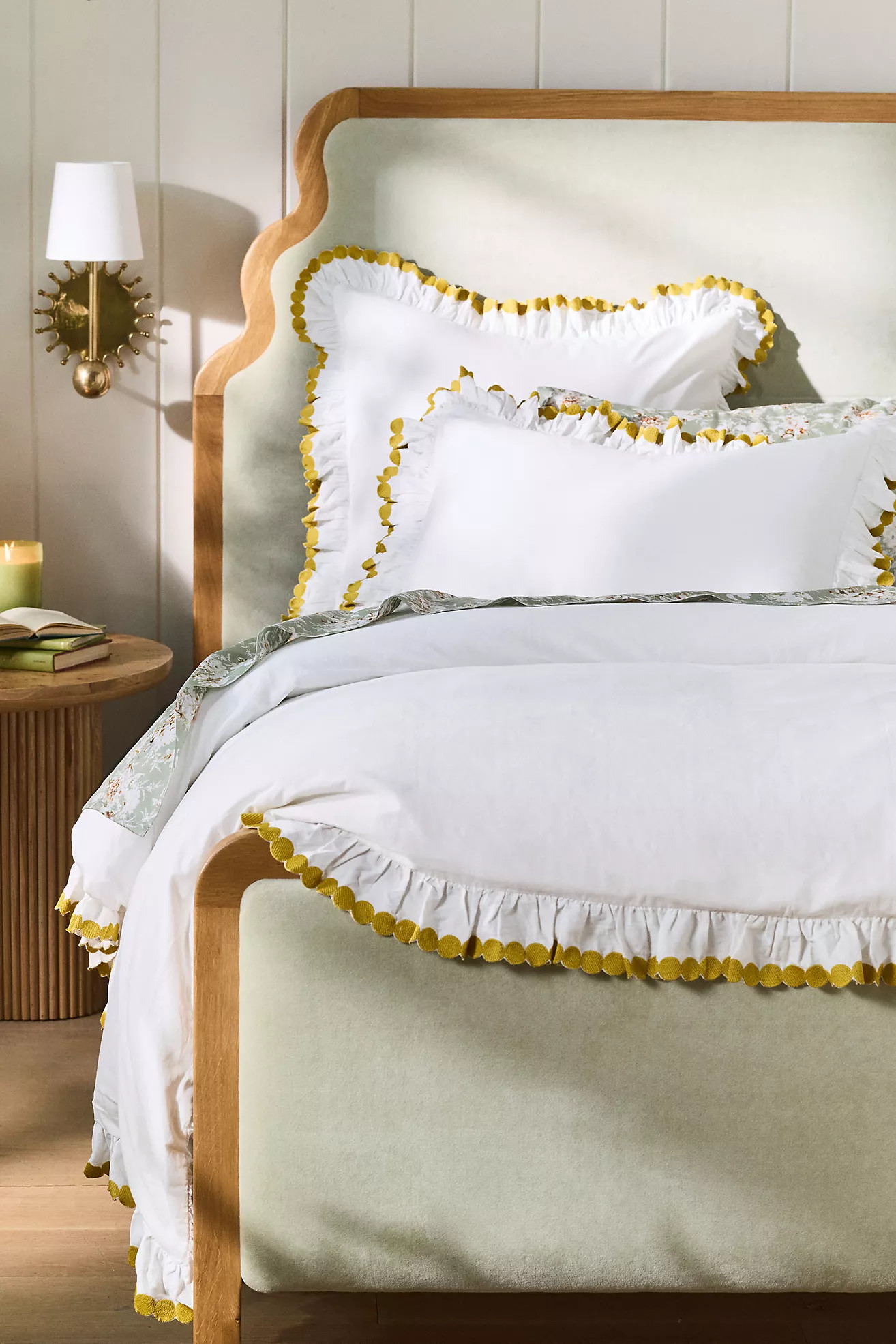 Maeve Liet Cotton Sateen Embroidered Duvet | Anthropologie (US)