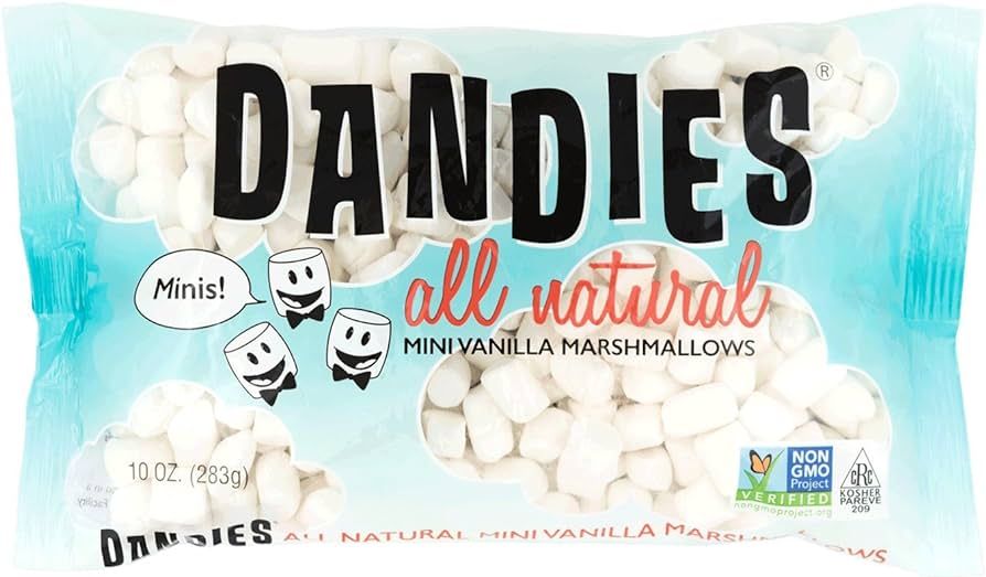 Dandies - Minis - Vegan Marshmallows, Vanilla, 10 Ounce (Pack of 4) | Amazon (US)
