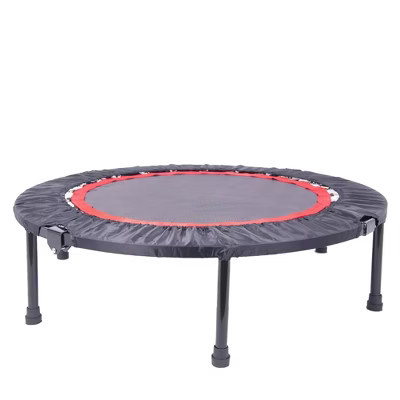 NAYSAYE Trampoline Mini Exercise Trampoline for Adults and Kids Indoor Fitness Rebounder with Safety Pad, Black, 39.37"*39.37"*9.84" | Target