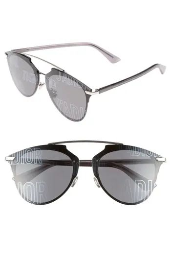 Women's Dior Reflected Prism 63Mm Oversize Mirrored Brow Bar Sunglasses - | Nordstrom