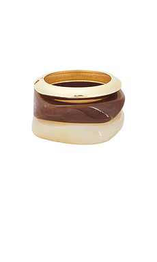 Lovers and Friends Brennan Bracelet Set in Brown/gold from Revolve.com | Revolve Clothing (Global)