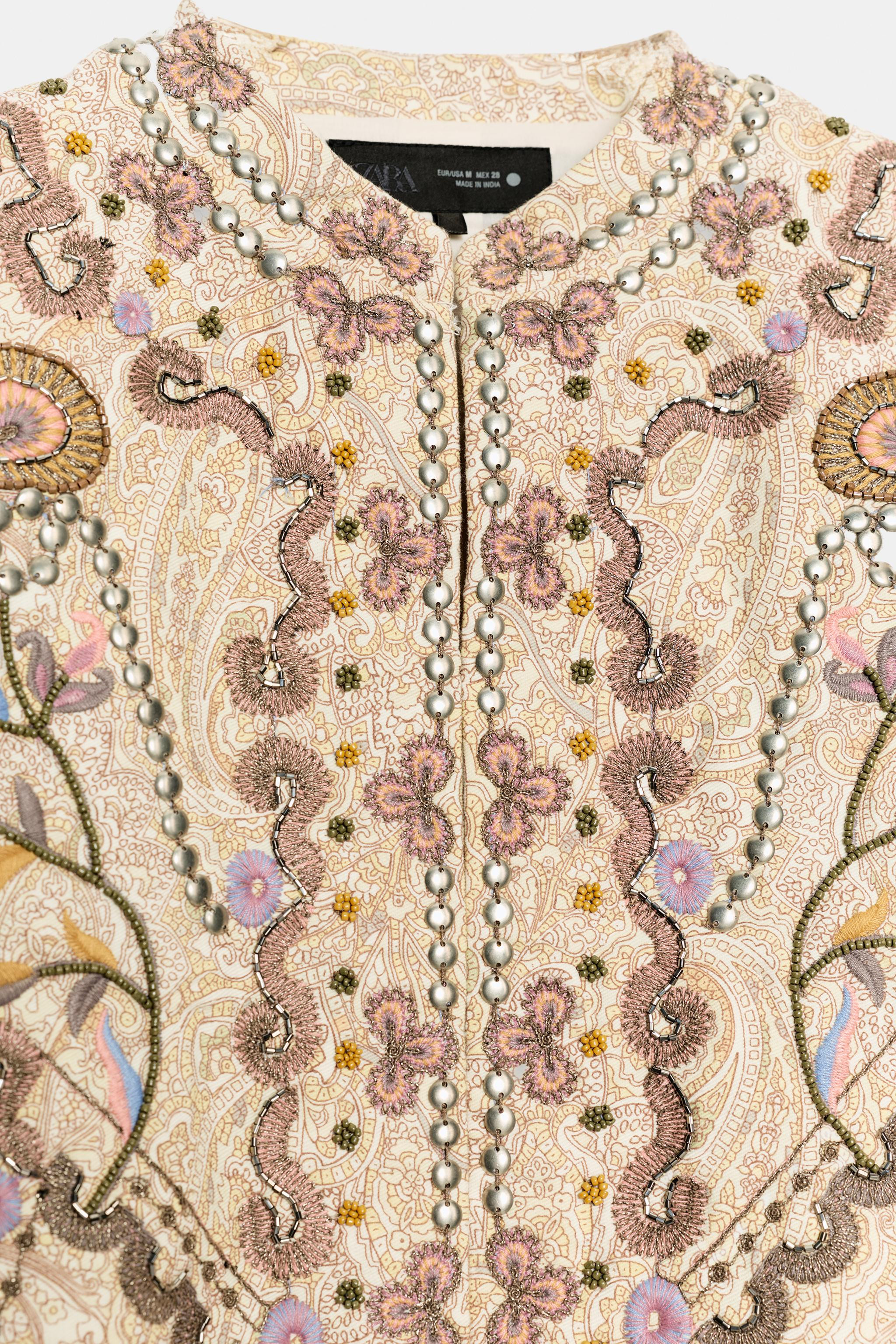 ZW COLLECTION EMBROIDERED JACKET | Zara UK