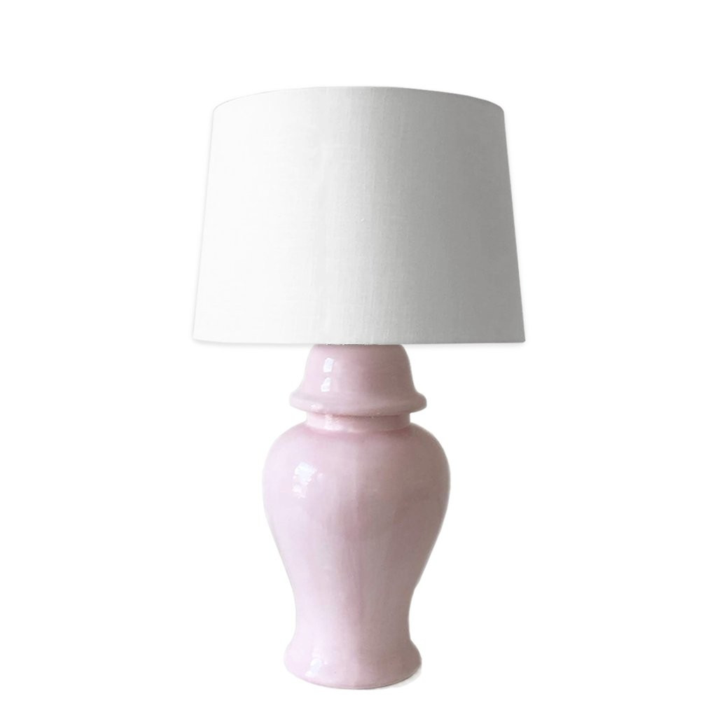 Cherry Blossom Light Pink Ginger Jar Lamp | Lo Home by Lauren Haskell Designs