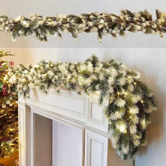 6 Ft Christmas Norfolk Pine Garland - Dense Norfolk Pine Realistic Touch Garland,Artificial Garla... | Amazon (US)