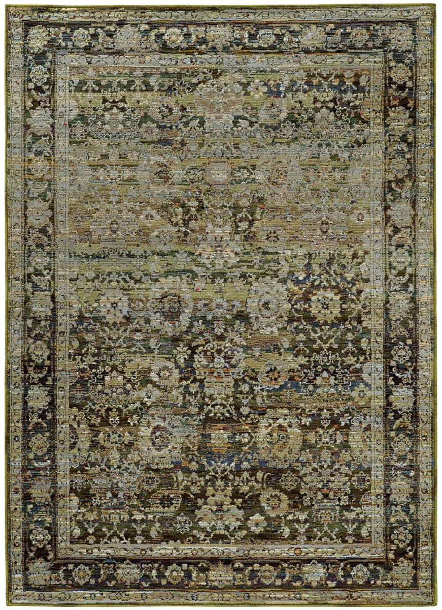 Green 7125 6' x 9' Area Rug | Rugs USA