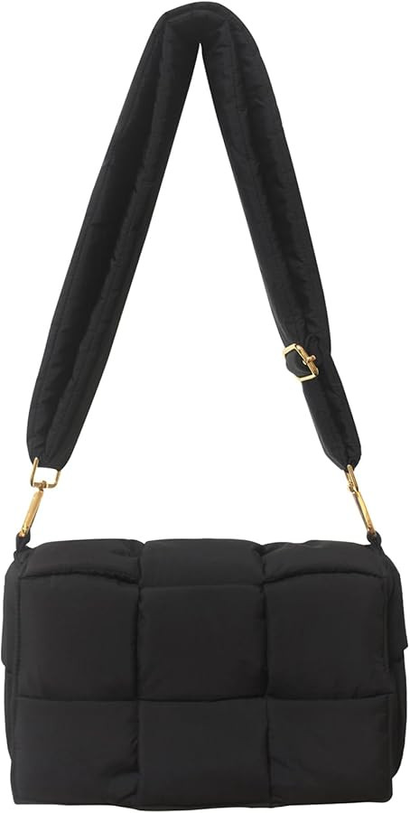 NAARIIAN Shoulder bags for women, Light-weight small puffer purses waterproof, hand-woven puffy b... | Amazon (US)