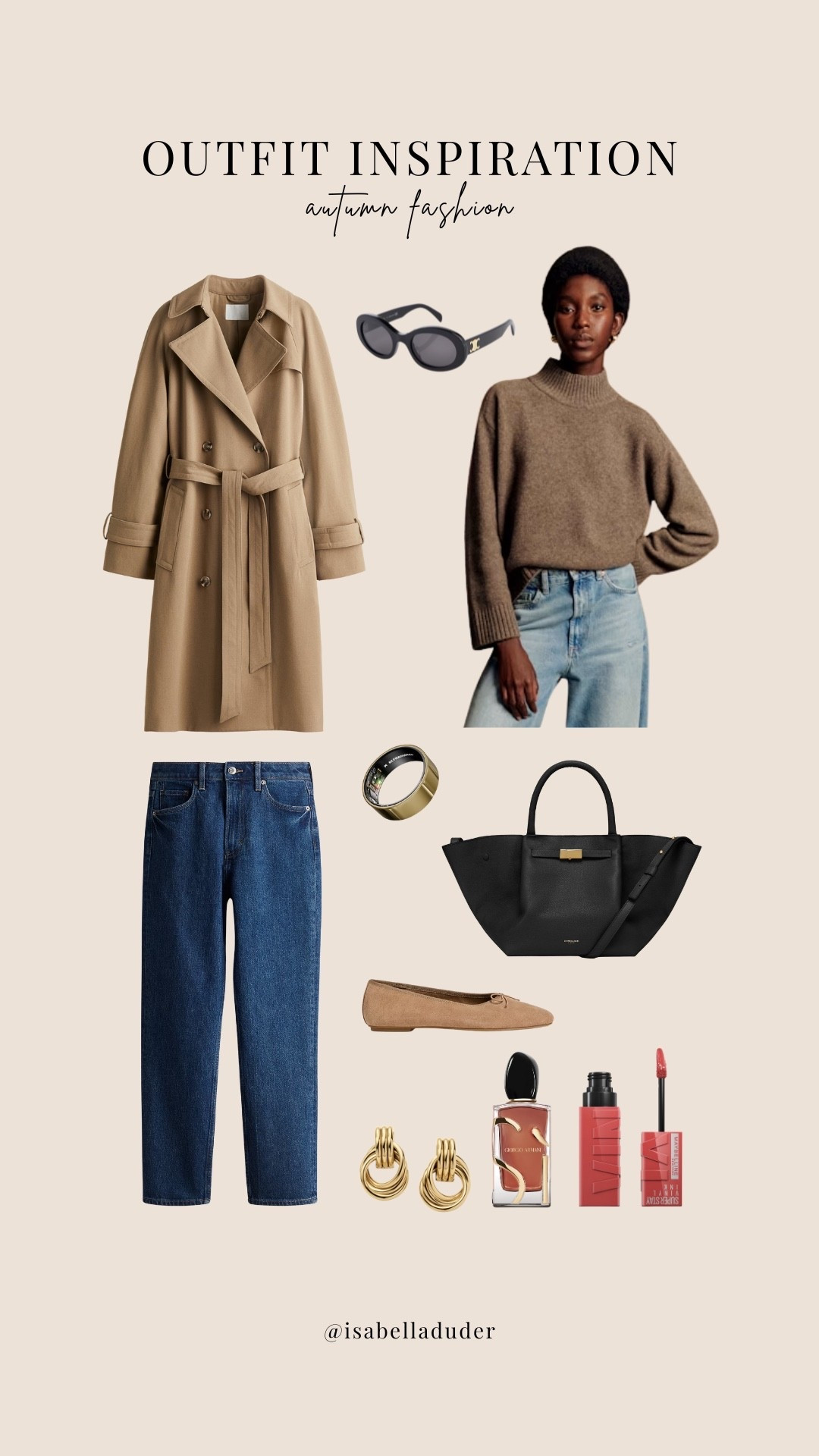 Classic autumn outfit styling a trench coat  

#LTKautumn #LTKstyletip #LTKuk