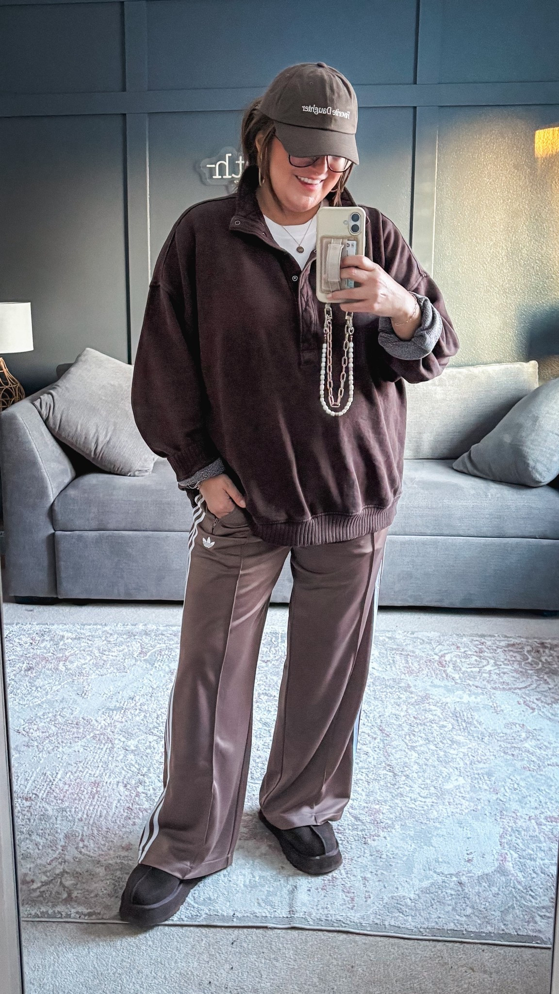 Favorite Daughter cap
Aerie sweatshirt (XL)
Adidas track pants (L)
Ugg platform Tazz


#LTKMidsize #LTKOver40 #LTKSaleAlert