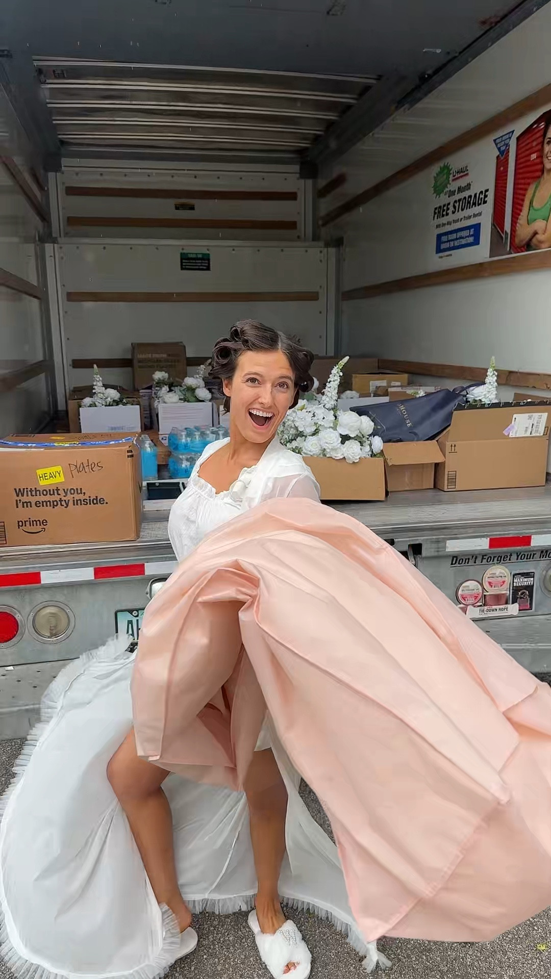 the best getting ready outfit for my wedding (that also was for uhual unpacking) 

Wearing size XS in the robe (and it was still very long) and size S in the PJS 🤍

#LTKootd #LTKWedding #LTKPetite