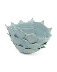 Handmade In Italy 18x11x14 Artichoke Leaf Ceramic Bowl | Plants & Planters | Marshalls | Marshalls