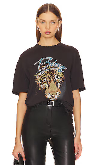 Walker Leopard Tee in Vintage Black | Revolve Clothing (Global)