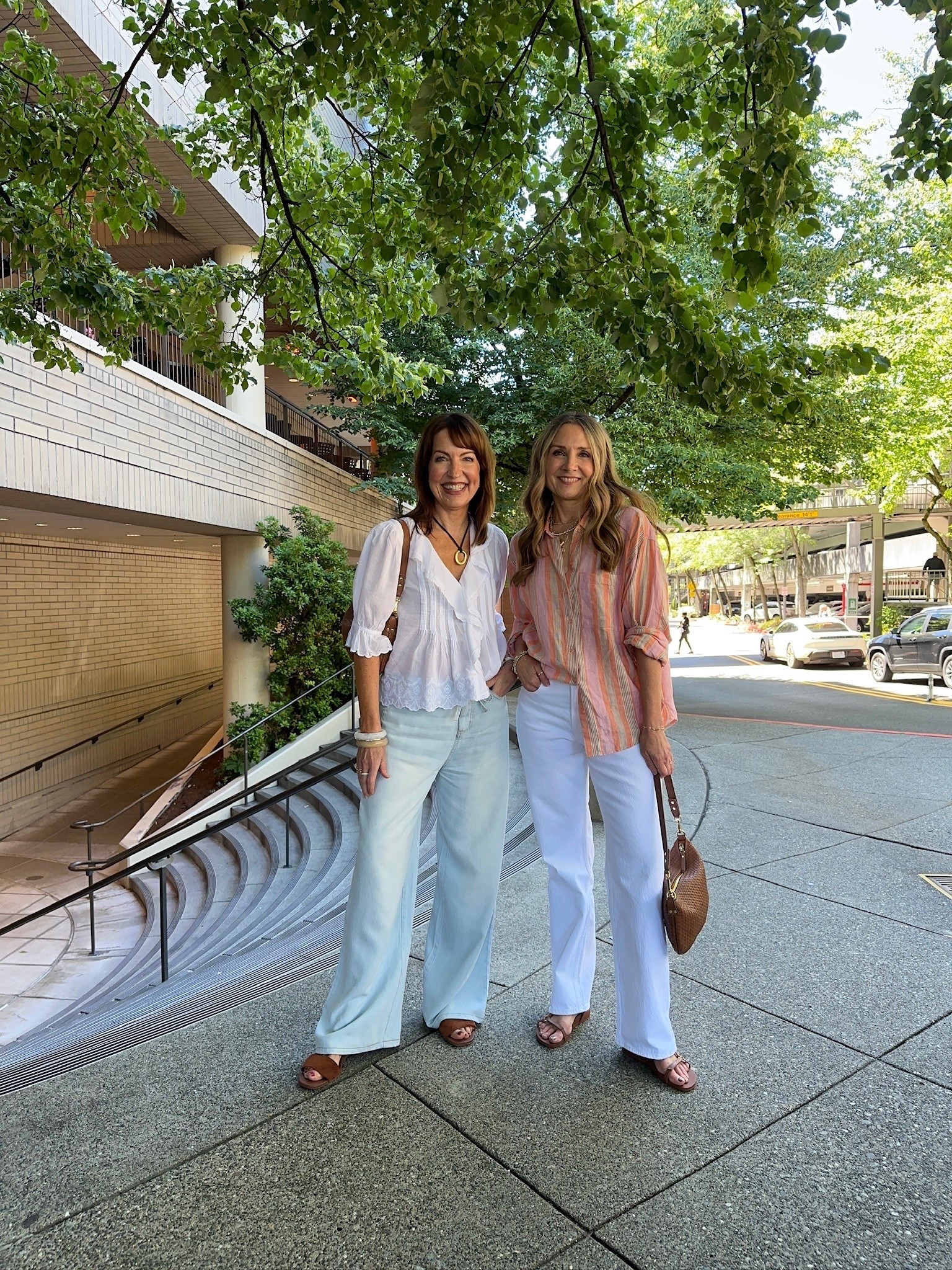 Our shopping days are serious business, and so much fun!😍 Things we ALWAYS do: •Wear an easy on, easy off outfit for the dressing room. •Choose comfortable (but cute!) shoes for lots of walking •Minimize breaks & keep energized with a quick power smoothie, usually the PB&P at the @nordstrom ebar!💪🏼🥤 We’re both 5’6” and wear small in tops and small in pants and 26/27 in jeans.

#LTKootd #LTKOver40 #LTKSeasonal