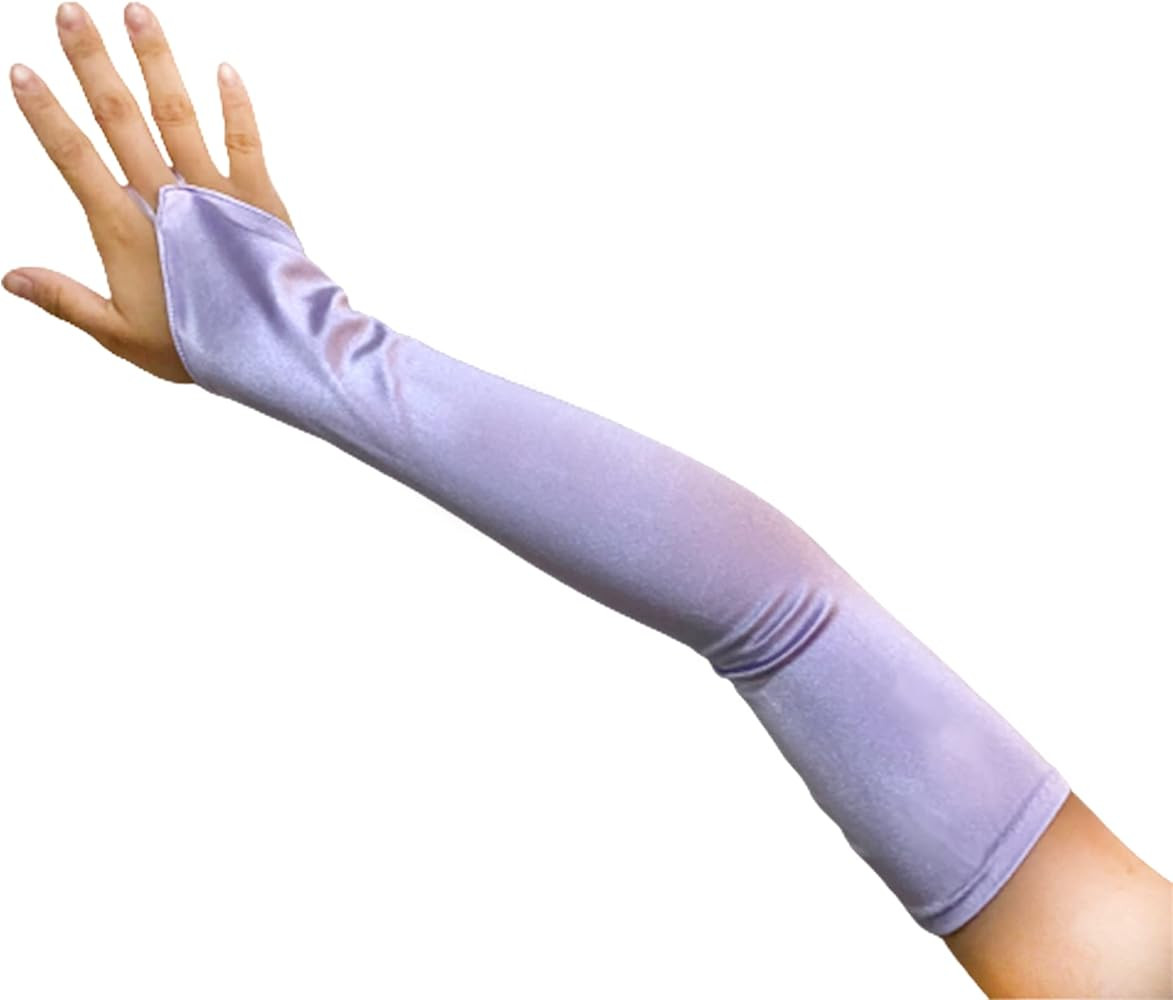 SACASUSA Fingerless 23" Long Bridal Satin Gloves Over the Elbow in 20 colors | Amazon (US)