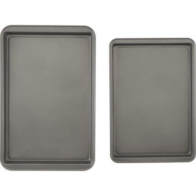 GoodCook Ready 2pk Cookie Sheets (17"x11" and 15"x10") | Target