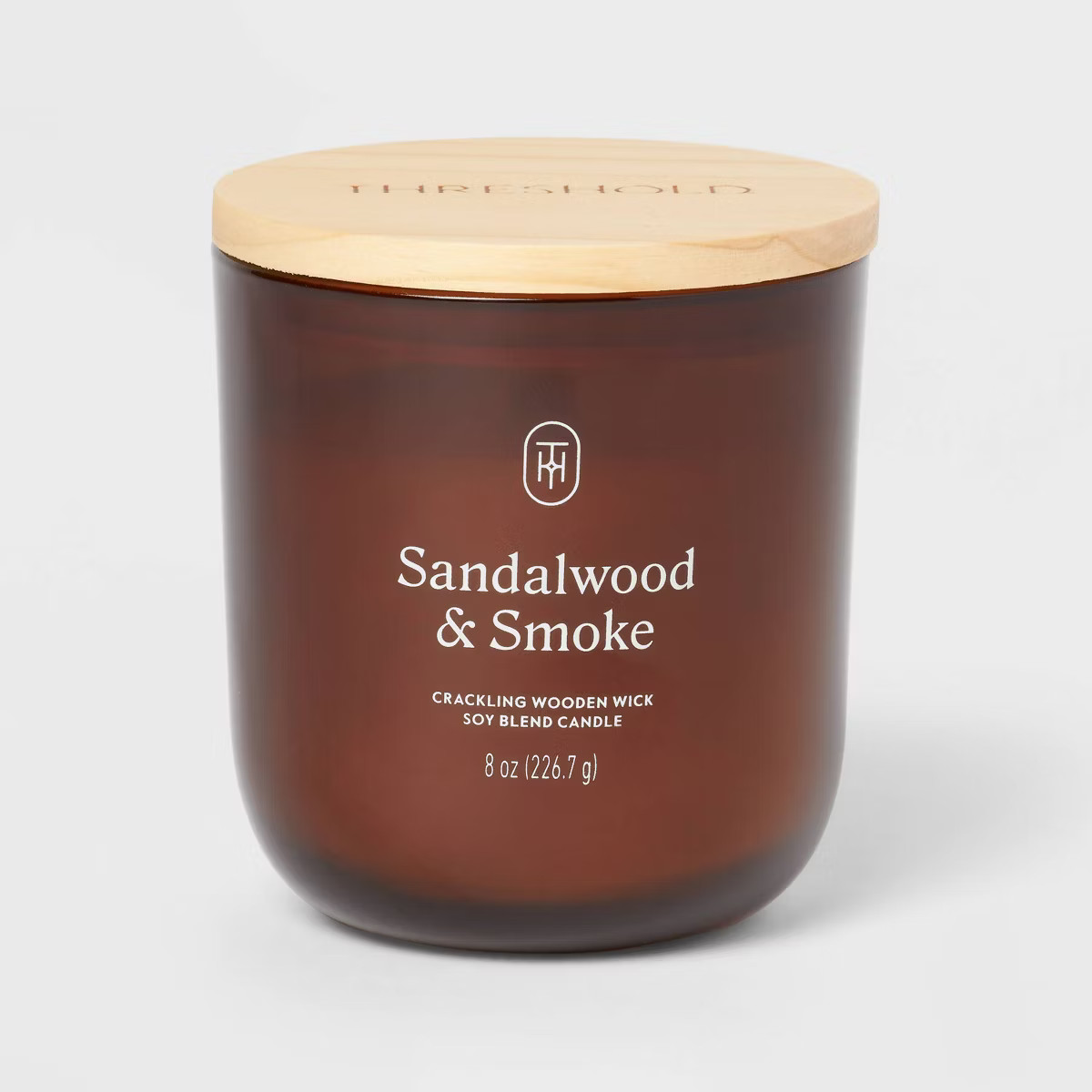 Glass Wooden Wick Jar Candle - Threshold™ | Target