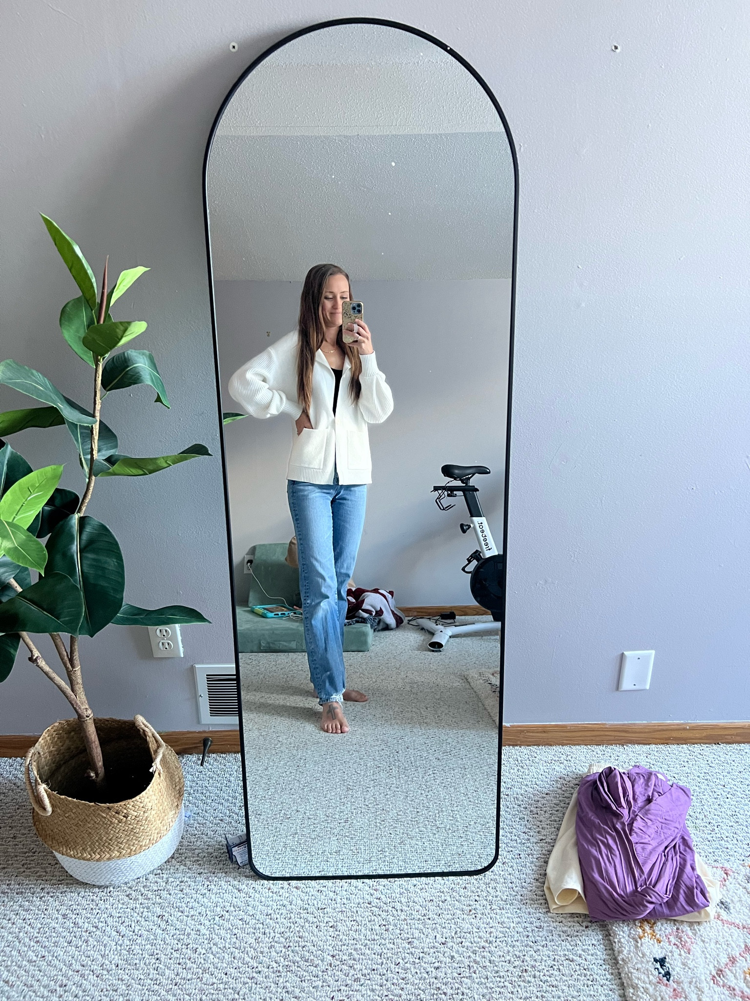 Long standing mirror . Love the arch in this. Comes in a couple different colors! You can hang or it stands alone with bar in the back 🫶 

Mirrors | long mirror | arch mirror | affordable finds | Walmart Home | Amazon fashion | home decor 

#LTKstyletip #LTKhome #LTKfindsunder100