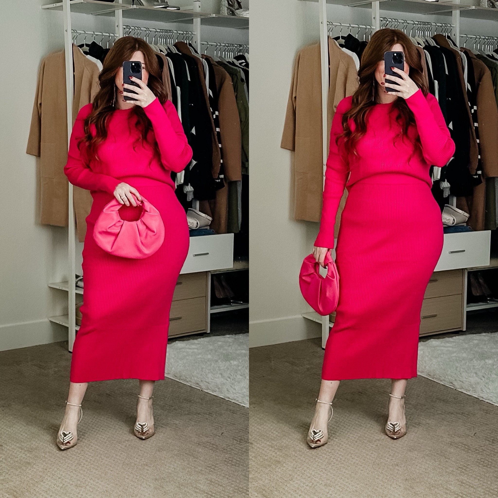 Pink sweater set from Amazon. Valentine’s Day outfit. Date night outfit. 

Size large. 

#LTKstyletip #LTKSeasonal #LTKfindsunder50