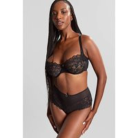 Panache Allure Balcony Bra Black/Latte - Panache - Size: 32FF | JD Williams (UK)