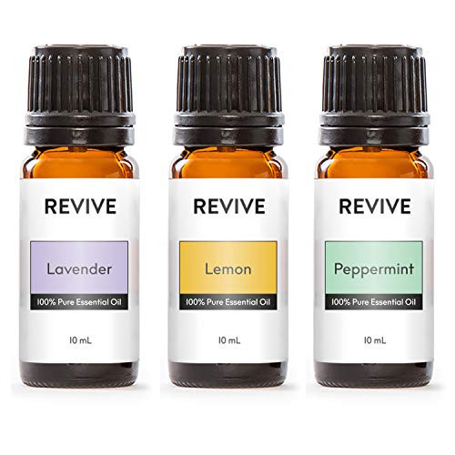 Top 3 Essential Oils Kit by Revive Essential Oils -100% Pure Therapeutic Grade, for Diffuser, Humidifier, Massage, Aromatherapy, Skin & Hair Care - Cruelty Free - Unrefined Oils with No Fillers | Amazon (US)