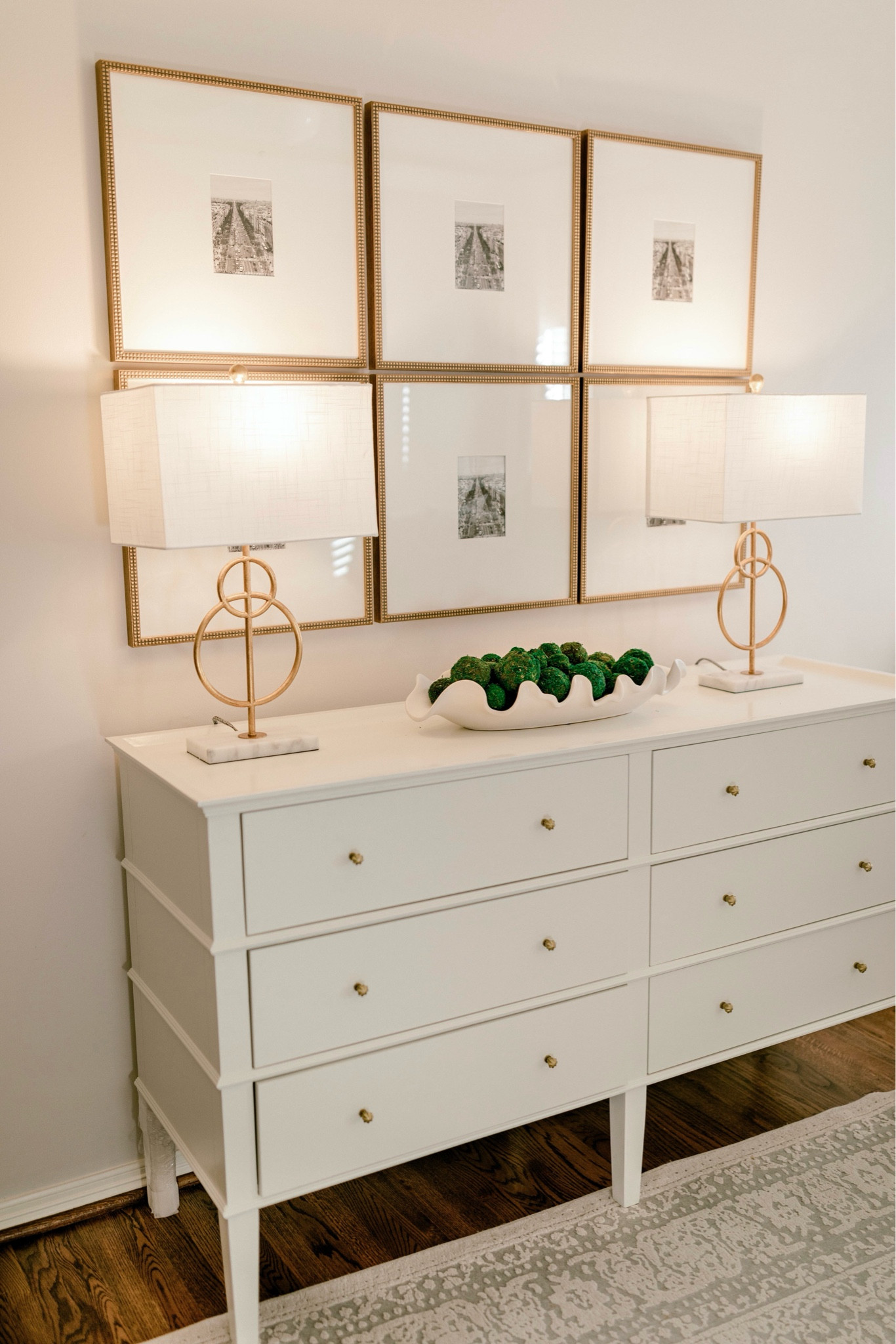 Gallery Wall Details : Gorgeous aged gold finish frames come in a set of 6 / Already matted with more picture size options / Glass front / Come in 4+ finish options (black, brown, gold, silver) / frames are 19in X 19in 

#LTKFindsUnder50 #LTKFindsUnder100 #LTKHome