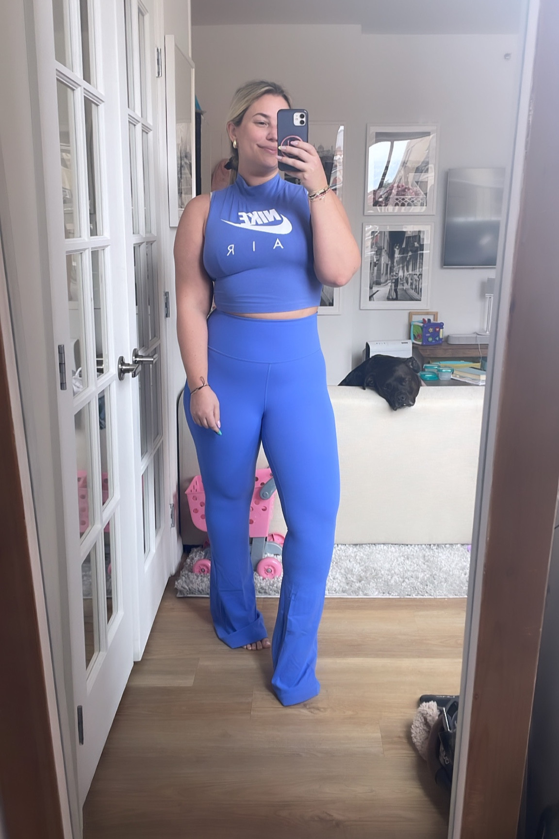Obsessed with these lululemon flare leggings and this color — daily edit cover from Found by Em