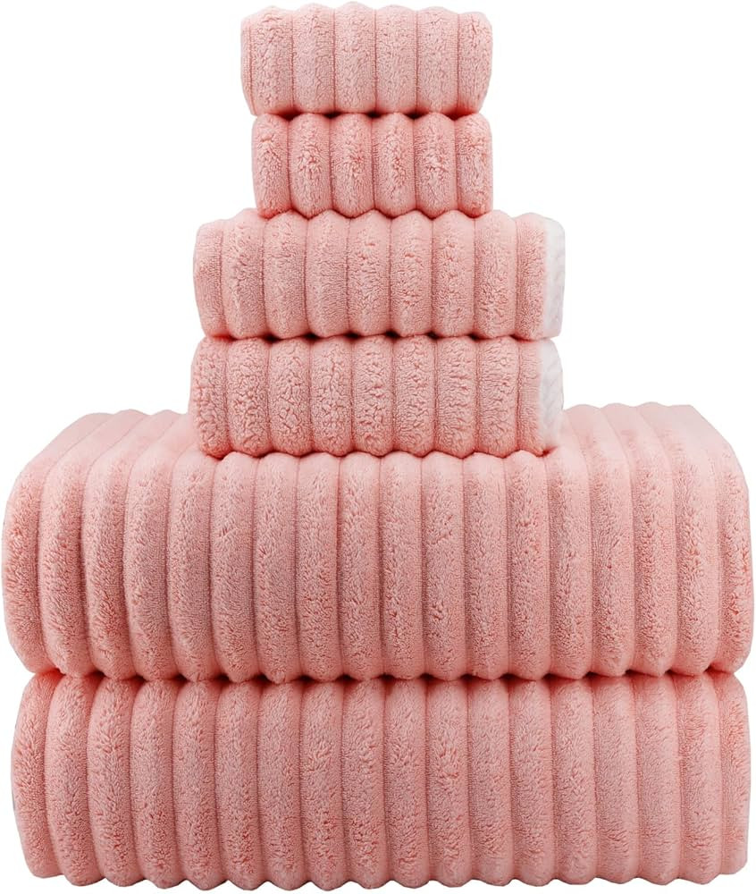 39x78 Inches Oversized Bath Sheets Towels Set of 6 Large Towels for Bathroom Luxry Plush Super So... | Amazon (US)