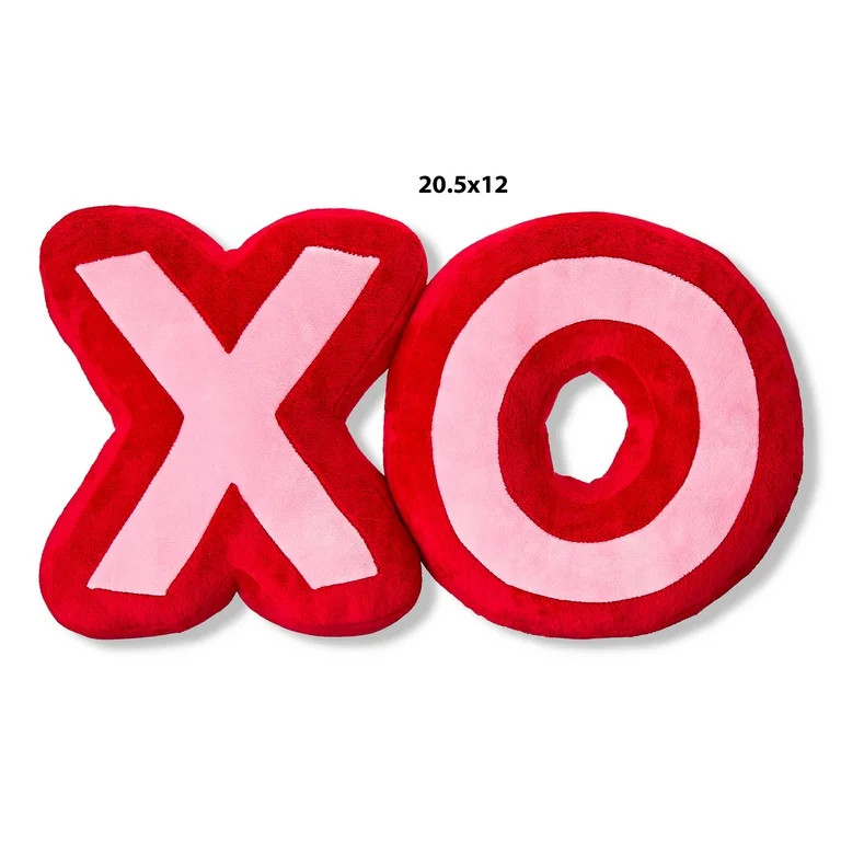 Valentine's Day 12 in XO Red and Pink Pillow, by Way To Celebrate | Walmart (US)