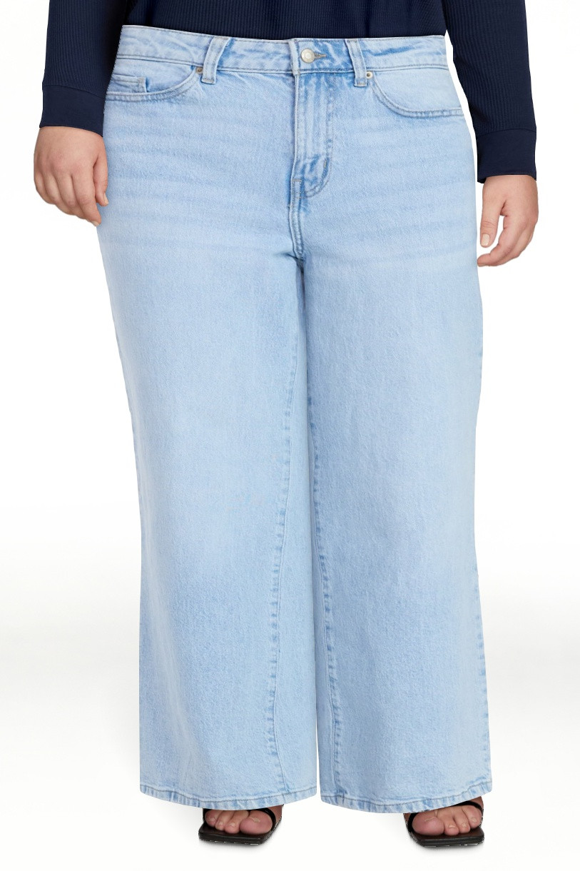 Time and Tru Women's Wide Leg Jeans, 31" Inseam, Sizes 0-22, 0L-22L | Walmart (US)