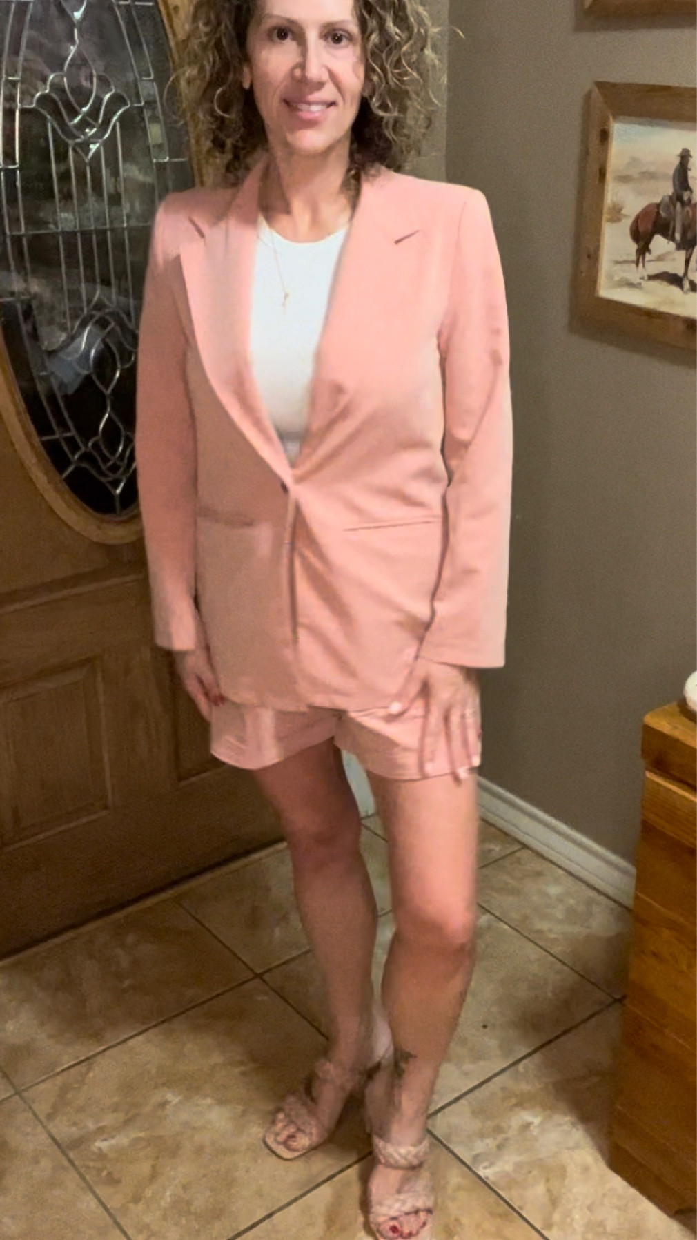  Cute blazer and shorts set from Amazon. Paired with sandals 

#LTKstyletip #LTKbeauty #LTKsalealert