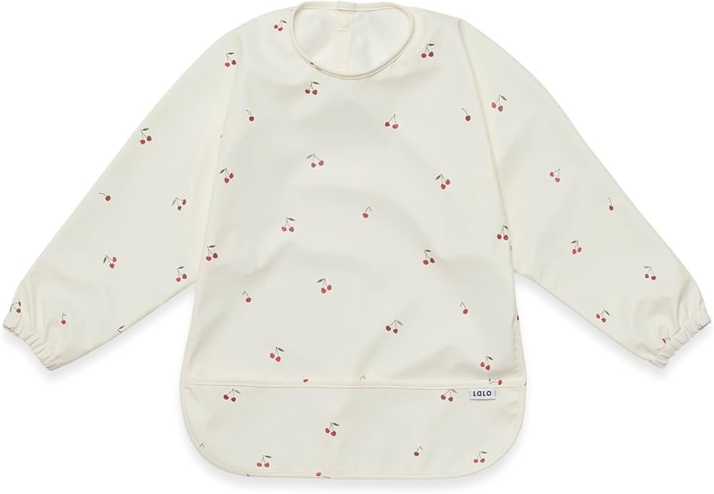 Lalo Smock Bib - Long Sleeve Baby Bib, Elastic Cuffs for Comfort, Large Catch-All Pocket, Waterpr... | Amazon (US)