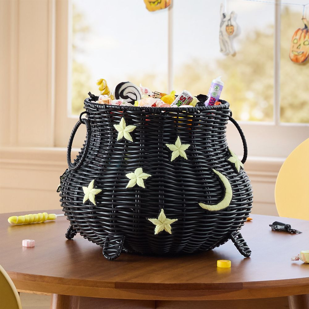 Petite Plume Rattan Cauldron Candy Treat Bowl | West Elm (US)