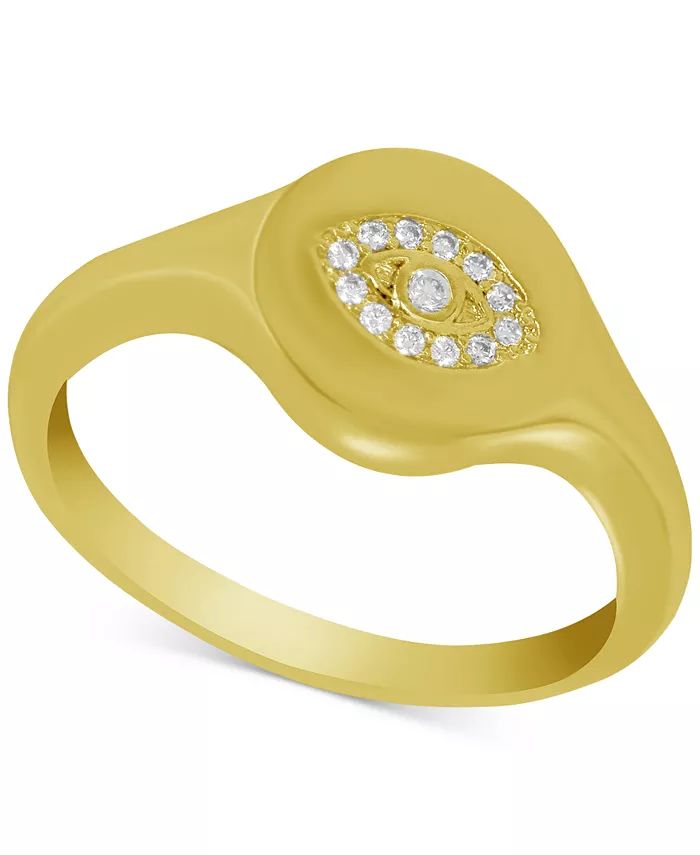 And Now This Crystal Evil Eye Ring in Gold-Plate | Macys (US)