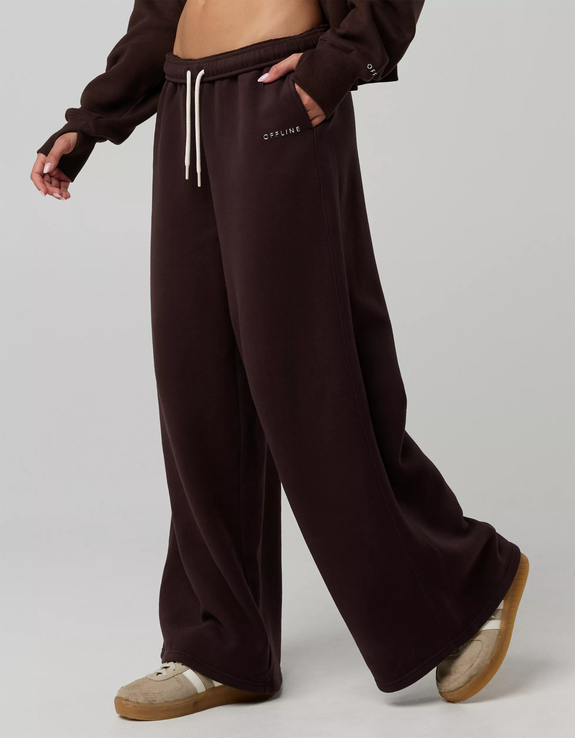 OFFLINE By Aerie Cloud Fleece Baggy Trouser | American Eagle Outfitters (US & CA)