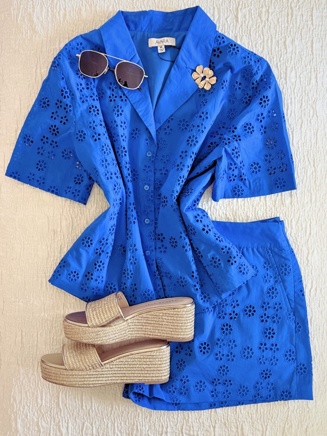 Going on vacation? This blue blue eyelet short set would be. Great addition to the suitcase. Shorts run small, so may want to size up. :-) it’s fully lined and shorts have pockets and zip up the side.

#LTKootd #LTKgrwm #LTKOver40