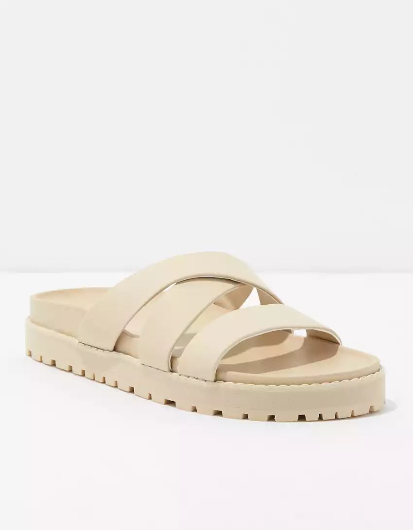 AE Strappy Chunky Slide Sandal | American Eagle Outfitters (US & CA)