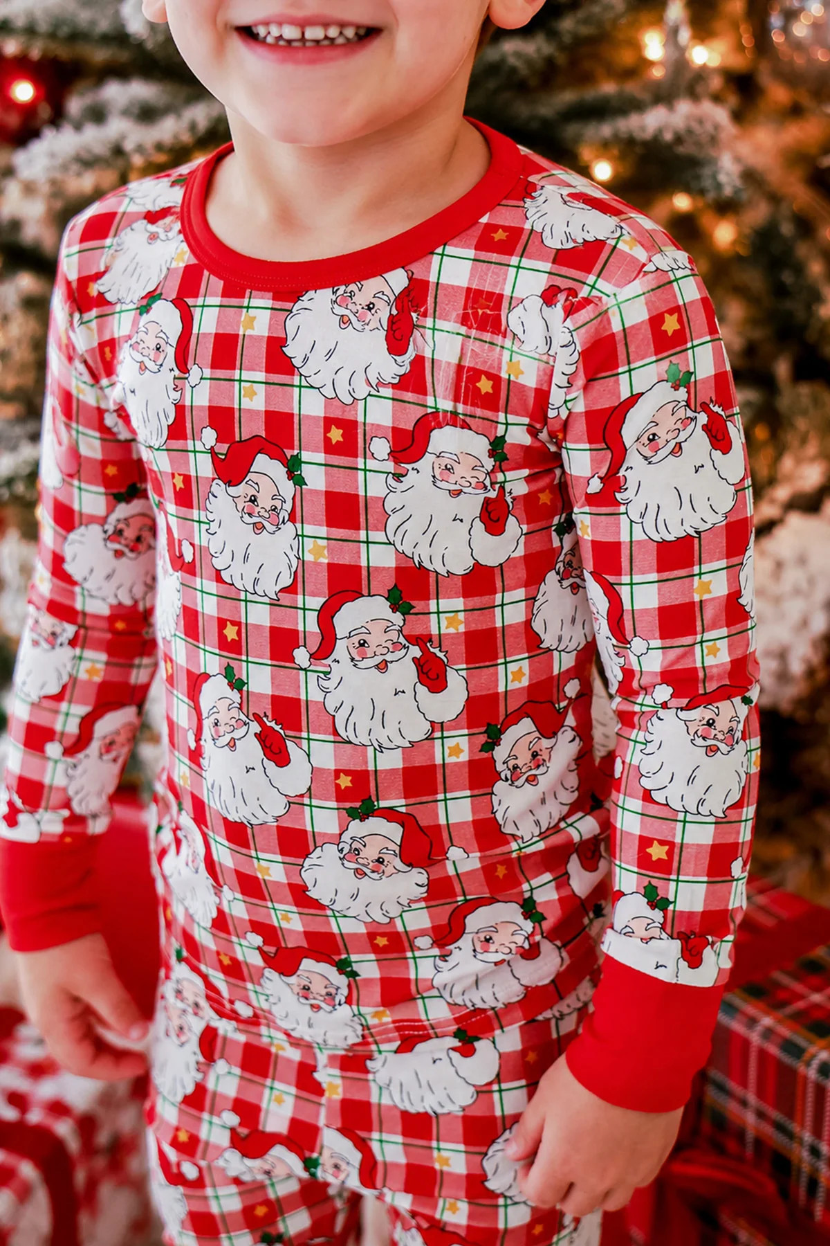 Christmas Bamboo Two-Piece Pajama Set | Cozy Claus | Caden Lane
