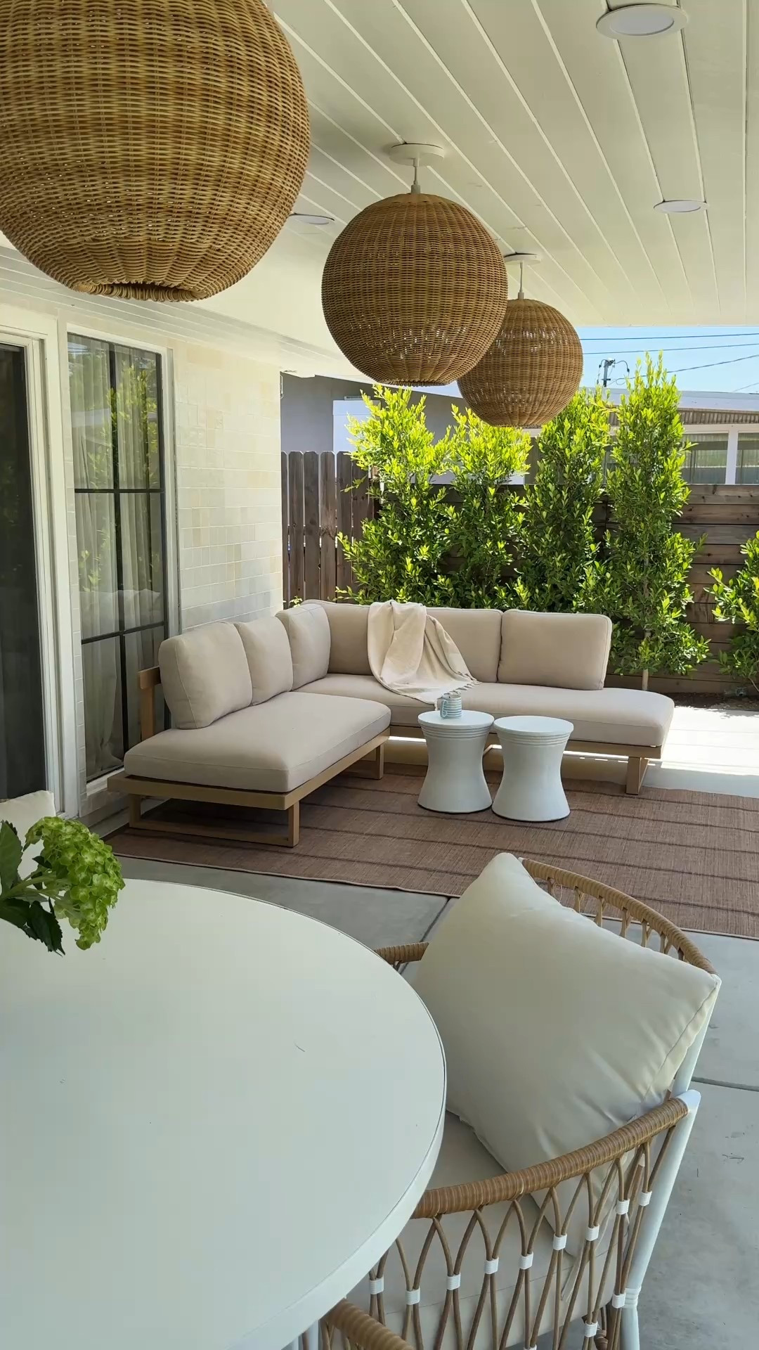 Outdoor furniture, outdoor sectional, outdoor seating, outdoor lighting 

#LTKSeasonal