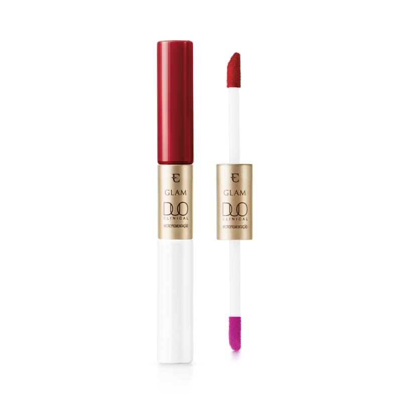 Batom Líquido Vermelho Magnífico Eudora Glam Duo Clinical Micropigmentação 3,5g | Eudora | Eudora (BR)