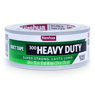 1.89 in. x 30 yd. 300 Heavy-Duty Duct Tape in Silver Air Duct Accessory | The Home Depot