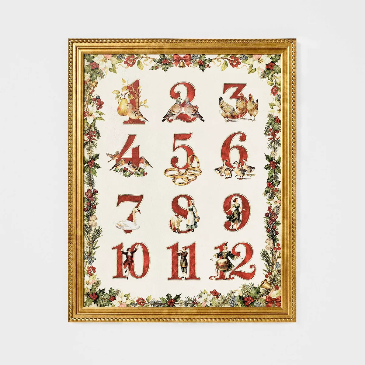 16"x20" 12 Days of Christmas Framed Wall Art - Threshold\u2122 designed with Studio McGee | Target