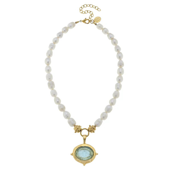 Venetian Glass Bee Pearl Necklace | Susan Shaw