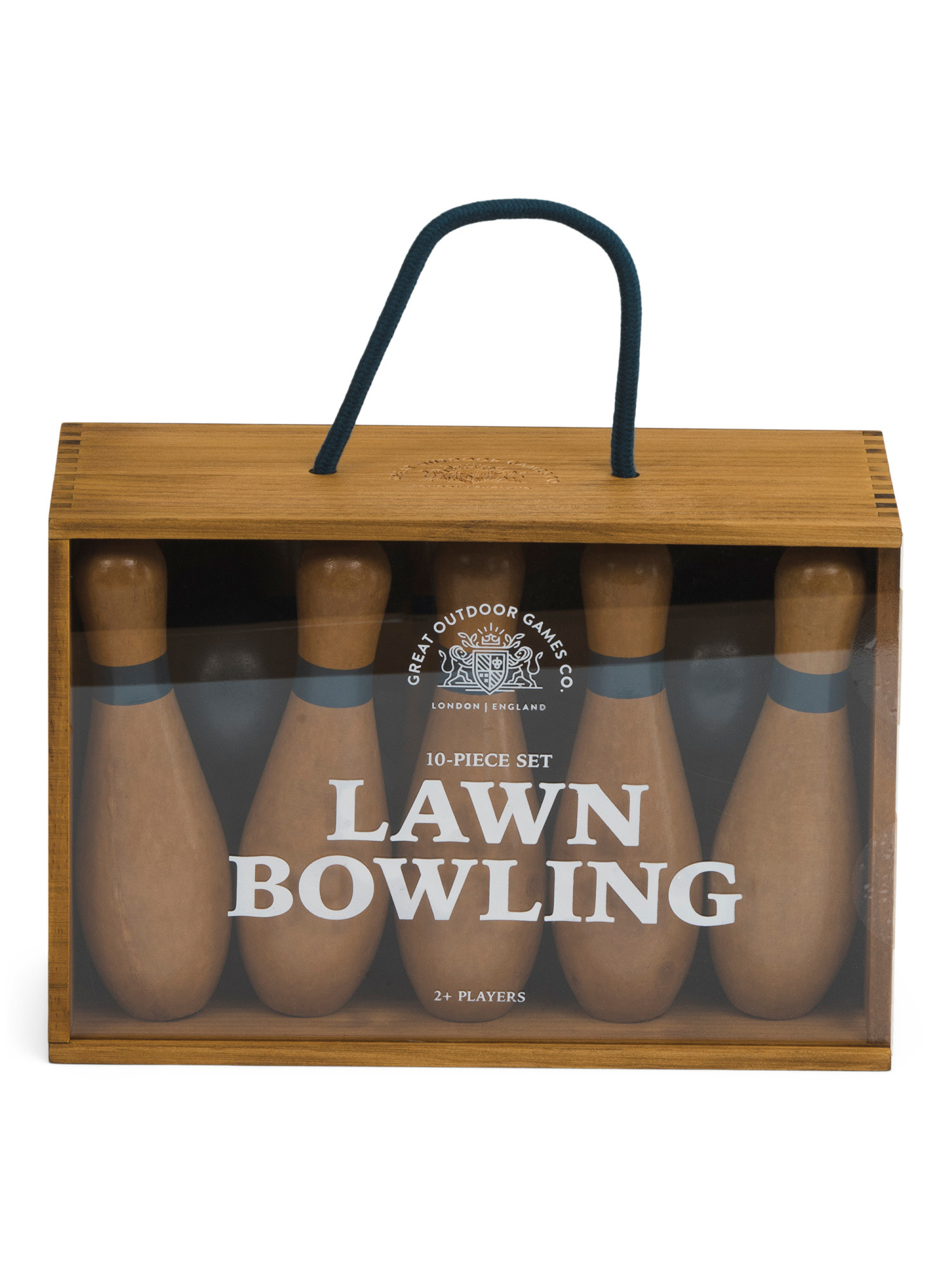 Outdoor Classic Lawn Bowling Wood Box Game Set | TJ Maxx