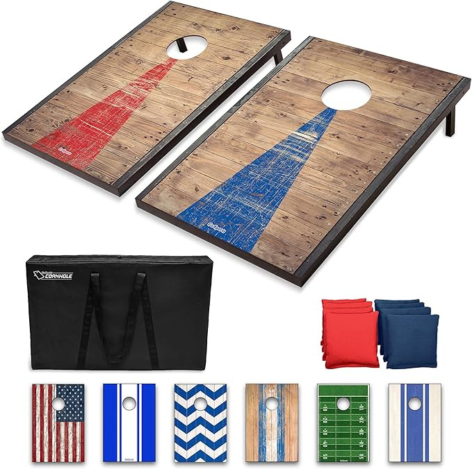 GoSports Portable Cornhole Sets, 8 Styles – Choose 4 x 2 ft or 3 x 2 ft - Boards Include 8 Bean... | Amazon (US)