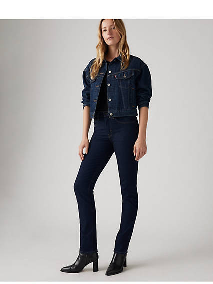 Levi's 724 High Rise Straight Jeans - Women's - 24X28 - Blue | Levi's UK