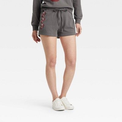 Women's The Rolling Stones Graphic Lounge Shorts - Gray | Target