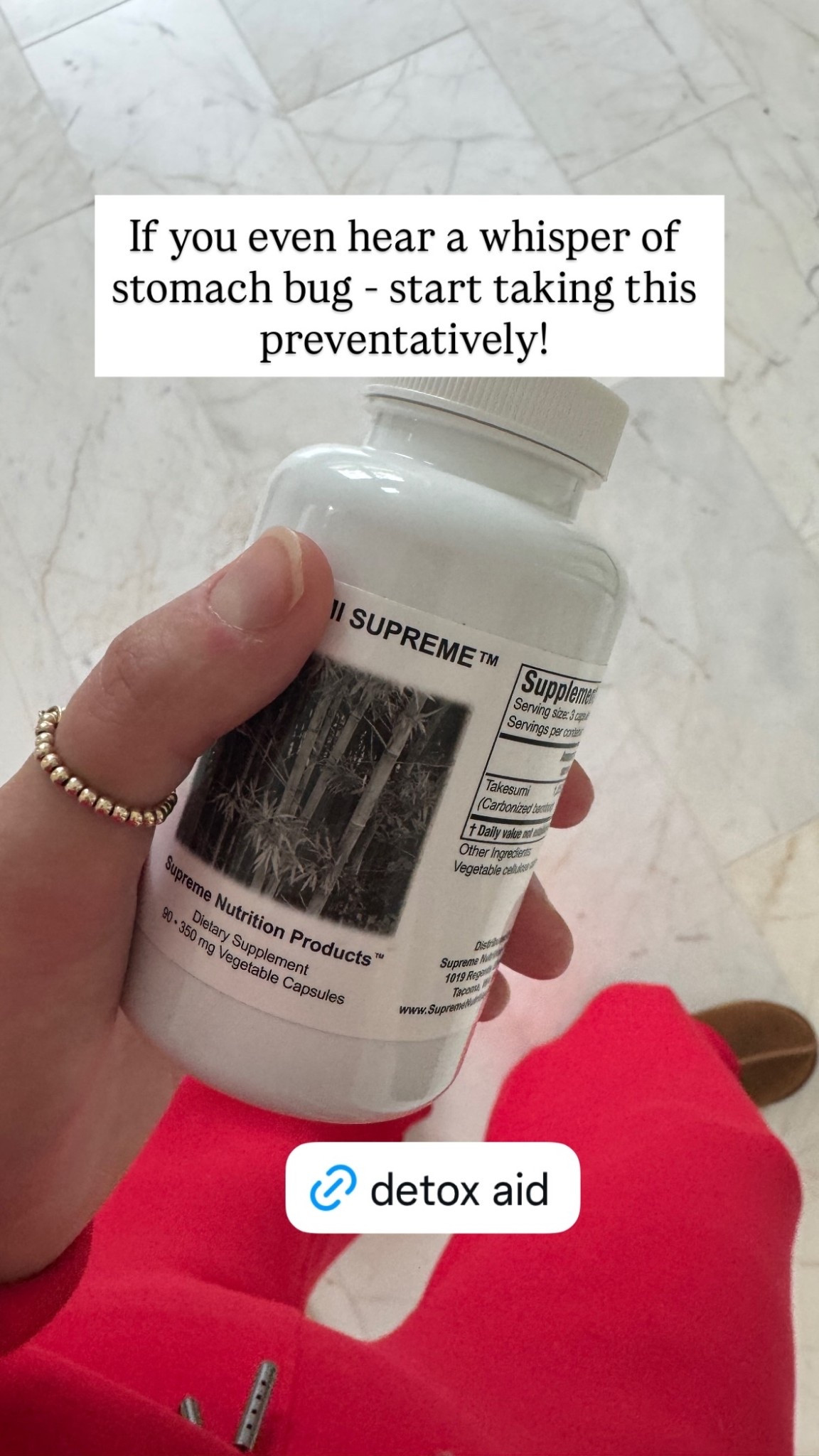 If you even hear a whisper of stomach bug - start taking this preventatively!