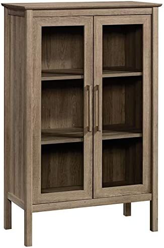 Sauder Anda Norr Display Cabinet, L: 31.77" x W: 16.02" x H: 50.2", Sky Oak Finish | Amazon (US)