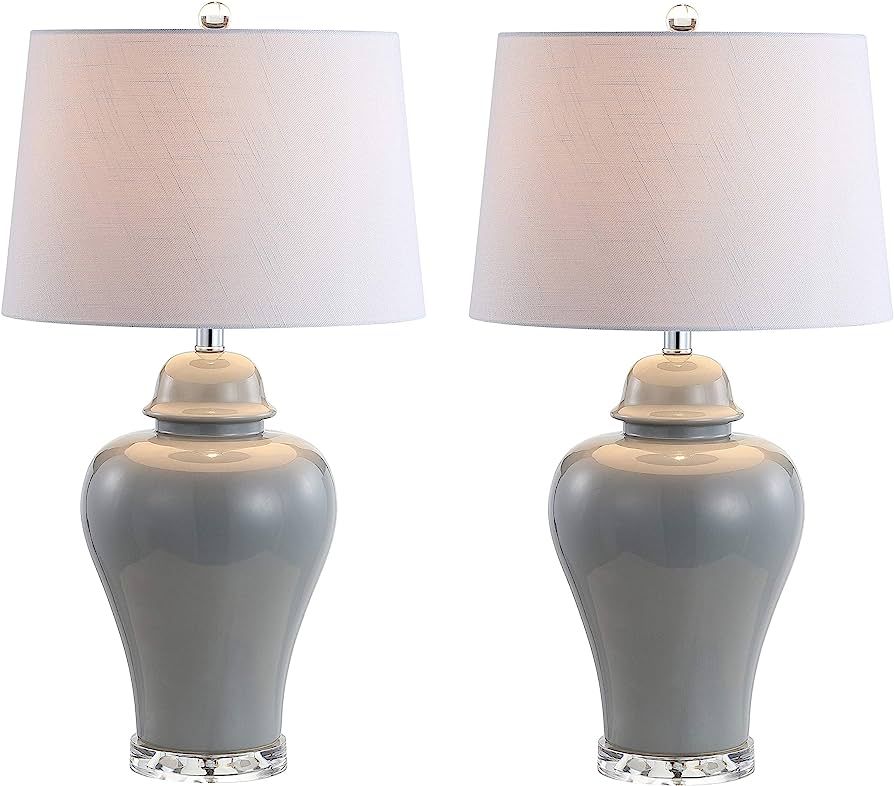JONATHAN Y JYL4020A-SET2 Set of 2 Table Lamps Winnie 27" Ceramic Urn LED Table Lamp Contemporary ... | Amazon (US)